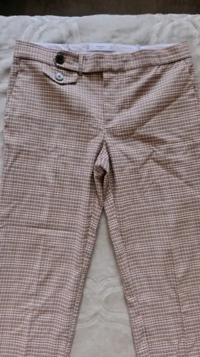 Pantalones a cuadros Mango mujer - miniatura 1