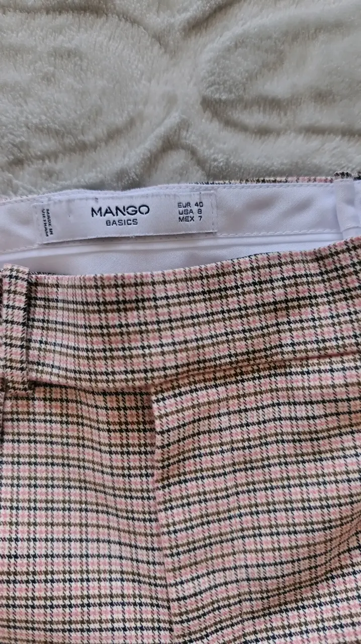 Pantalones a cuadros Mango mujer - 3