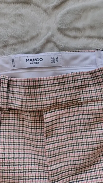 Pantalones a cuadros Mango mujer - miniatura 3