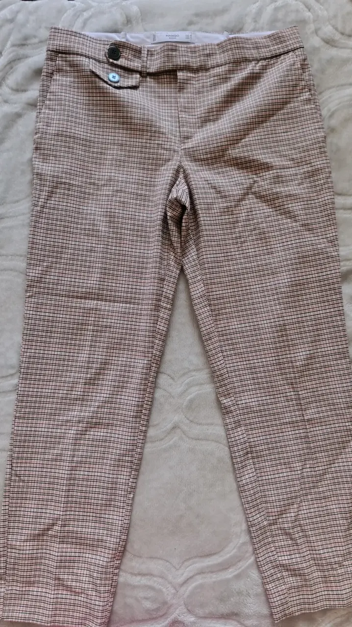 Pantalones a cuadros Mango mujer - 4