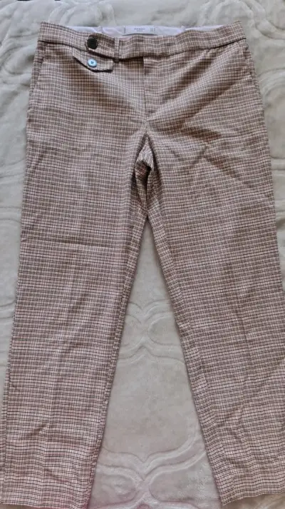Pantalones a cuadros Mango mujer - miniatura 4