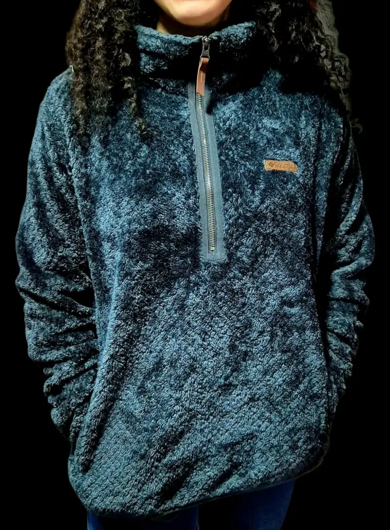 Polar de mujer Columbia azul oscuro con cierre - 3