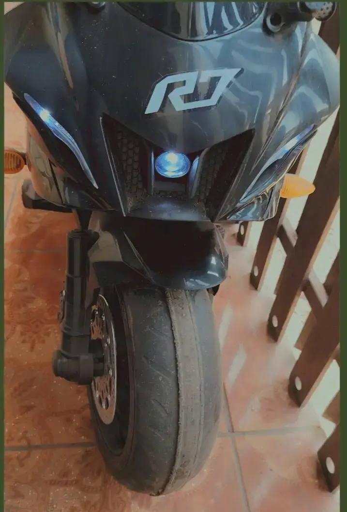 Moto eléctrica infantil Super Moto negra - 5