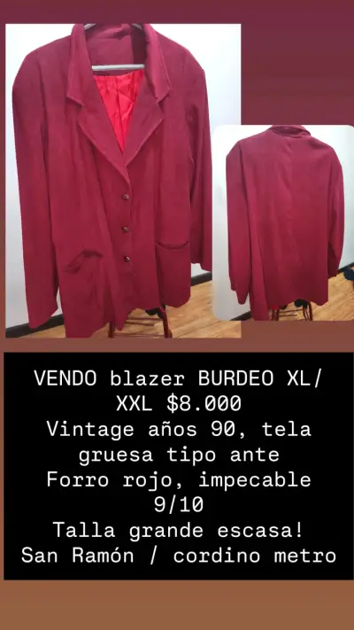 Blazer para dama segunda mano sin detalles como nu - miniatura 1