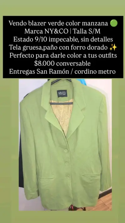 Blazer para dama segunda mano sin detalles como nu - miniatura 2
