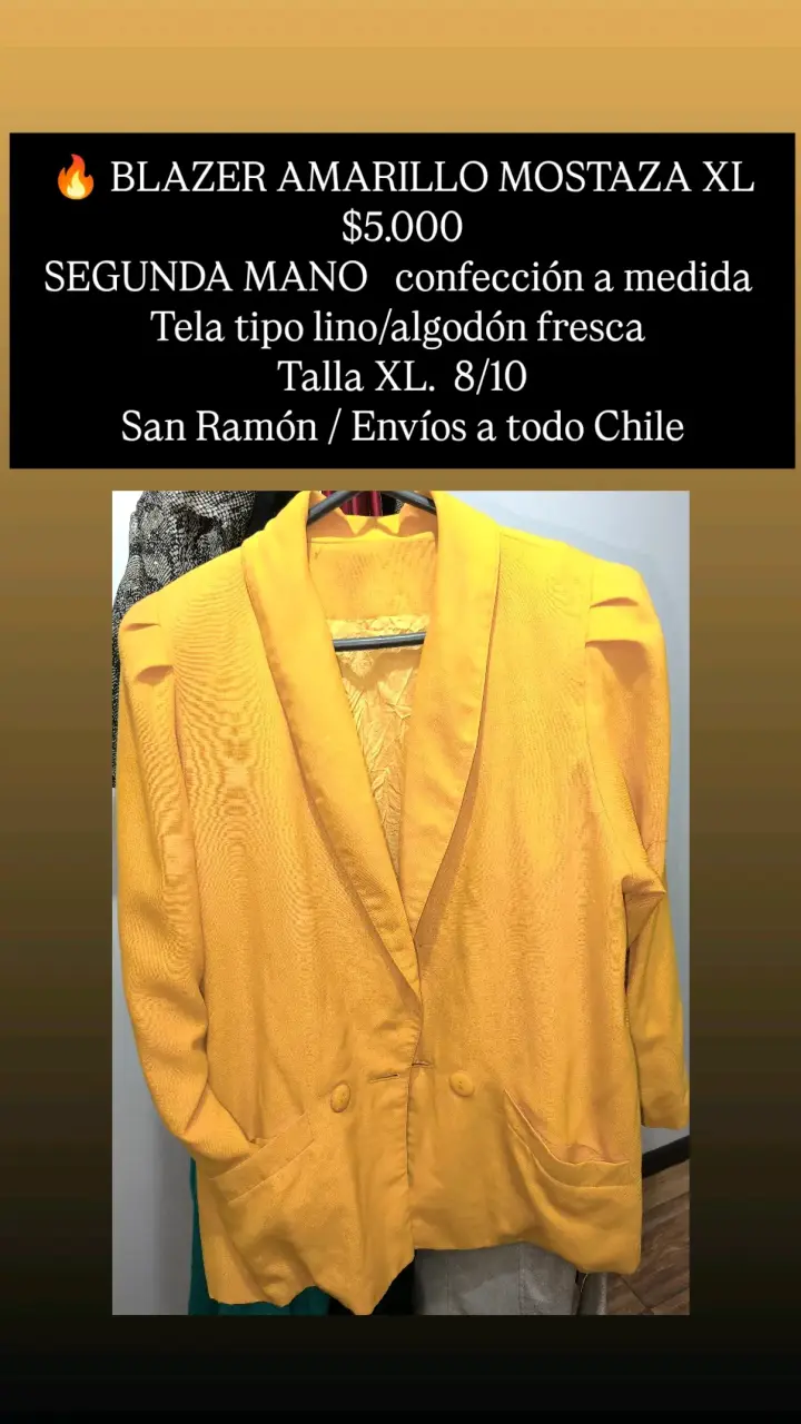 Blazer para dama segunda mano sin detalles como nu - 5