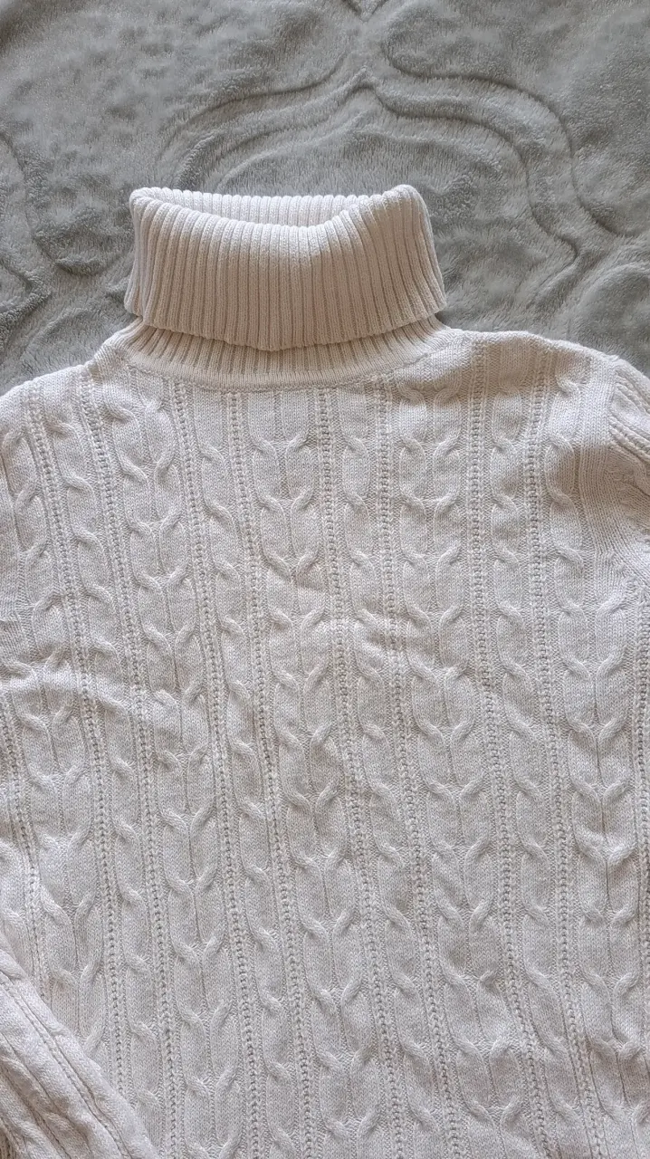 Suéter cuello alto algodón M - 2