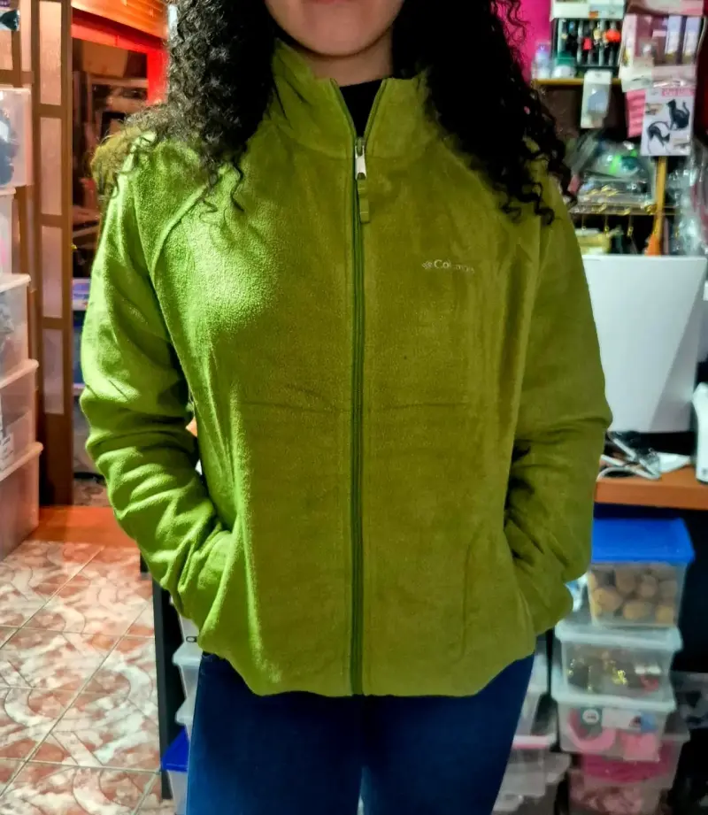 Chaqueta polar verde Columbia para mujer - 3