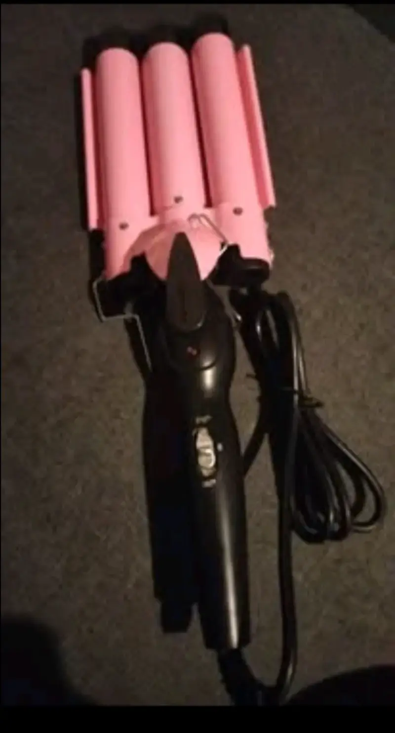 Rizador de Pelo Triple Barril Rosa - 2