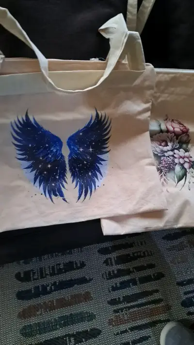 Bolso tote de tela con diseño de caballo y girasol - miniatura 4