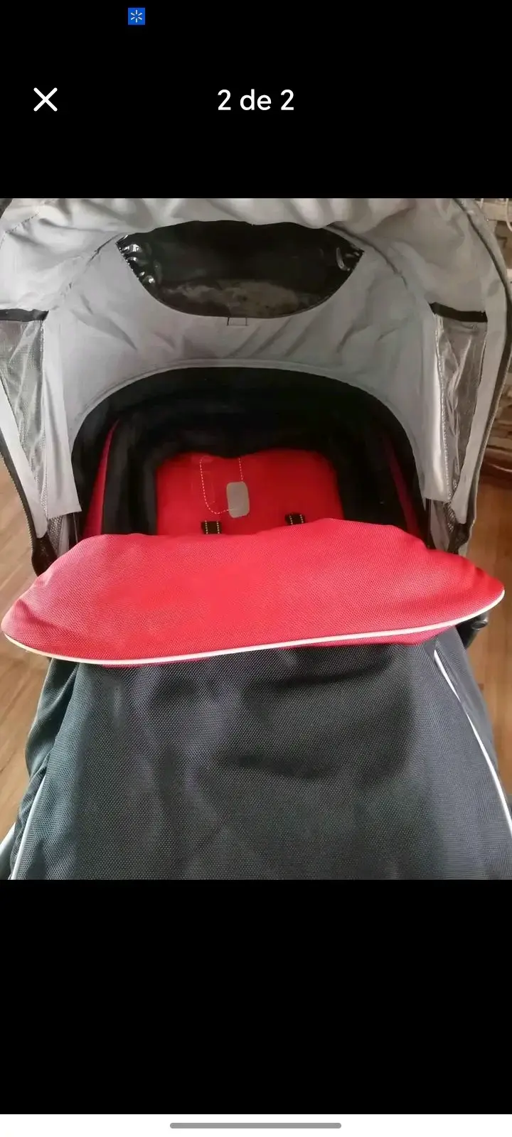 Coche de bebé Infanti rojo con base - 3