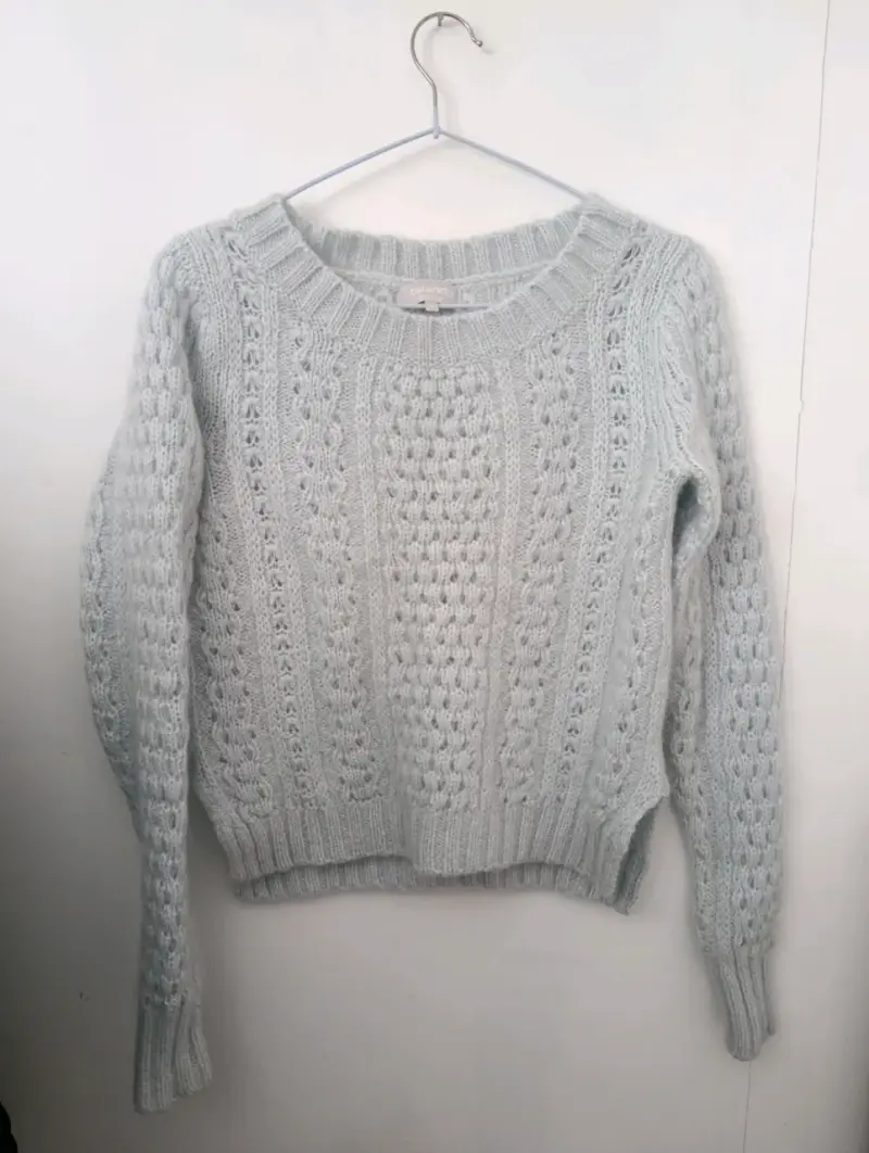 Suéter celeste pastel  mujer - 1