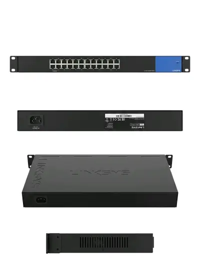 Switch Ethernet 24 Puertos Linksys LGS124 V2 - miniatura 1