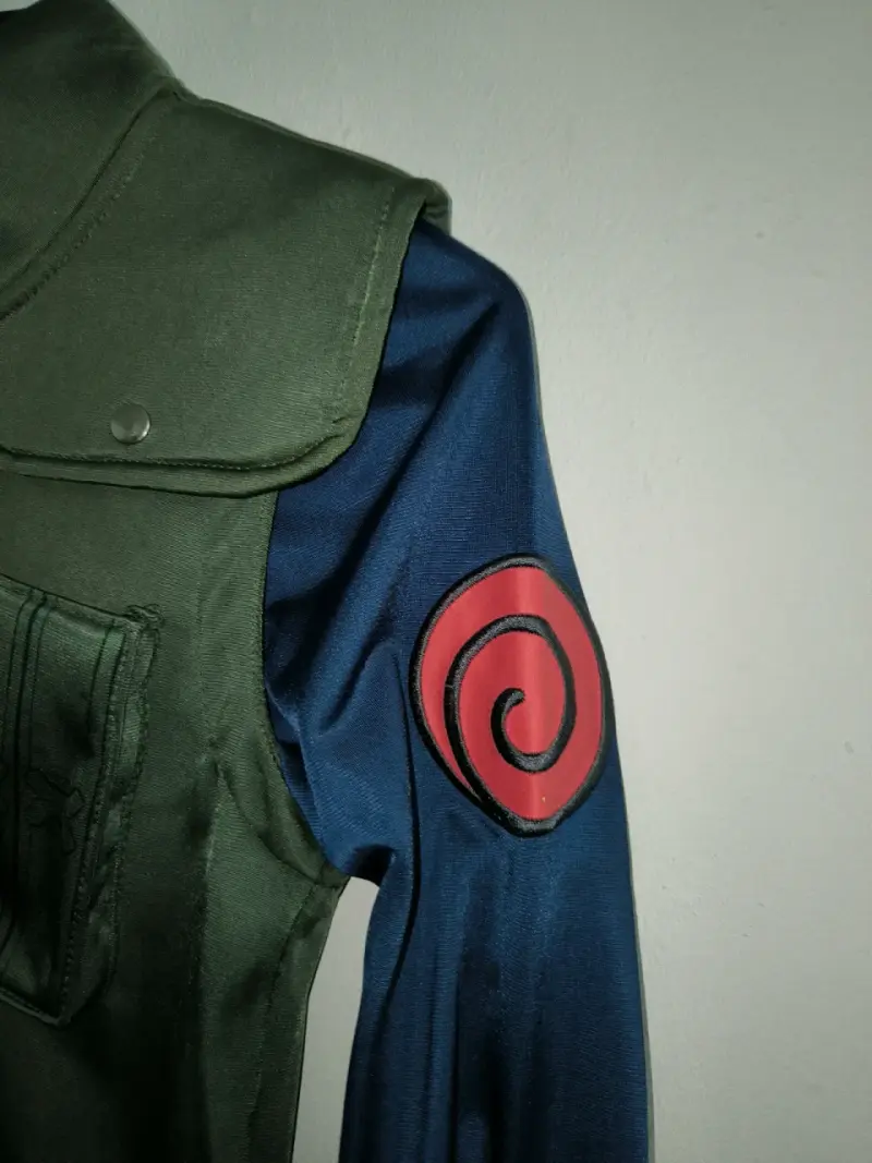 Chaqueta cosplay Naruto verde y azul - 2