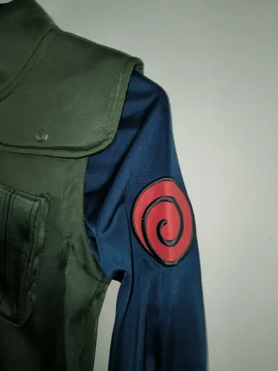 Chaqueta cosplay Naruto verde y azul - miniatura 2