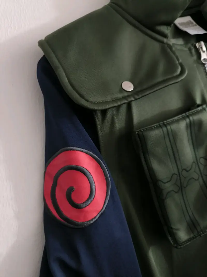 Chaqueta cosplay Naruto verde y azul - 3