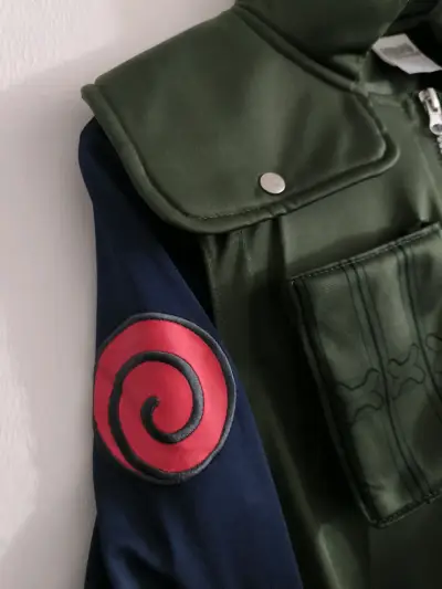 Chaqueta cosplay Naruto verde y azul - miniatura 3