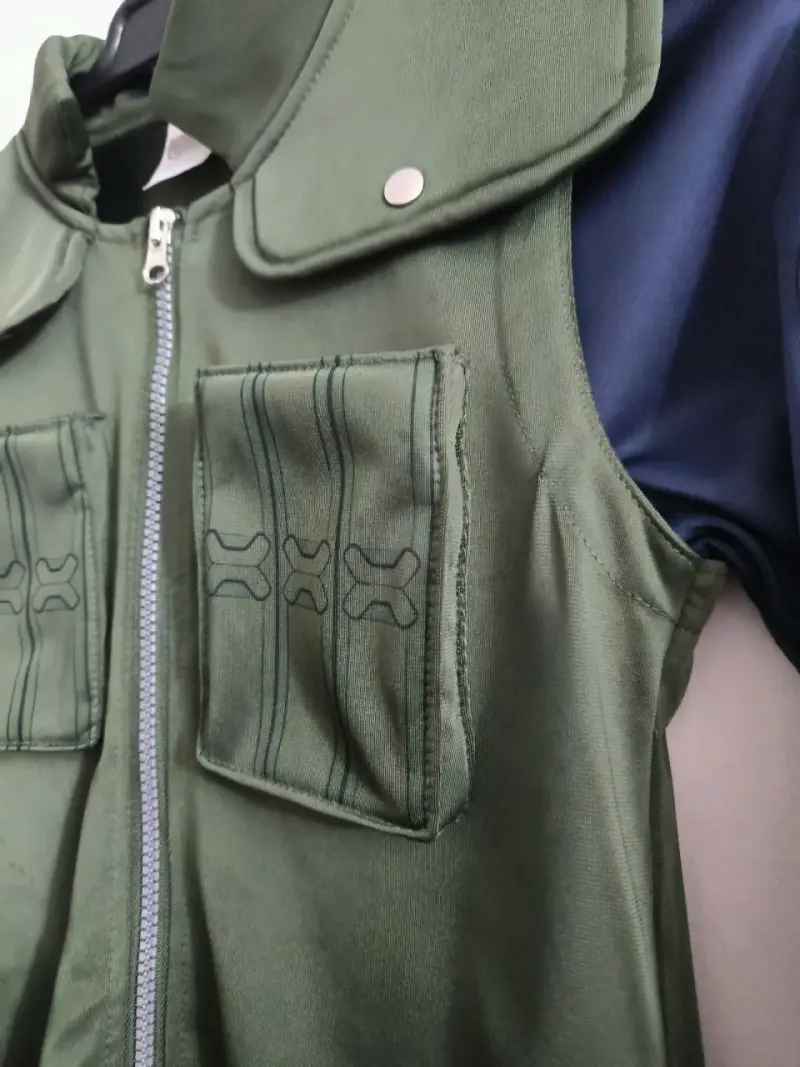 Chaqueta cosplay Naruto verde y azul - 6