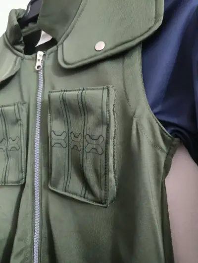 Chaqueta cosplay Naruto verde y azul - miniatura 6