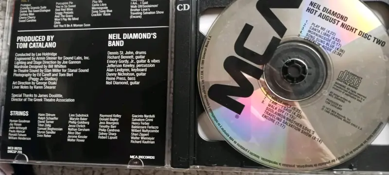 CD doble Neil Diamond Hot August Night en vivo - 3