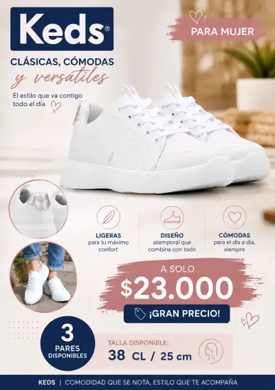 Zapatillas Keds para mujer nuevas - miniatura 1