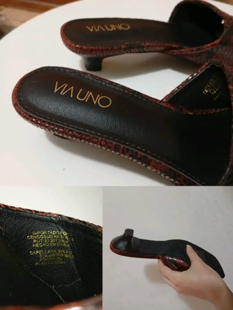 Sandalias planas Via Uno diseño "🐍" Nuevas - 2