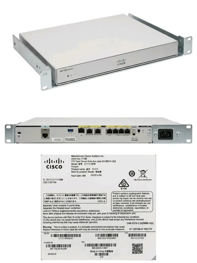 Router Cisco ISR 1100 Series C1111-4P