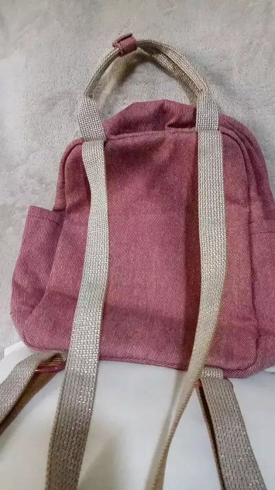 Mochila rosada Lounge estilo casual - miniatura 3
