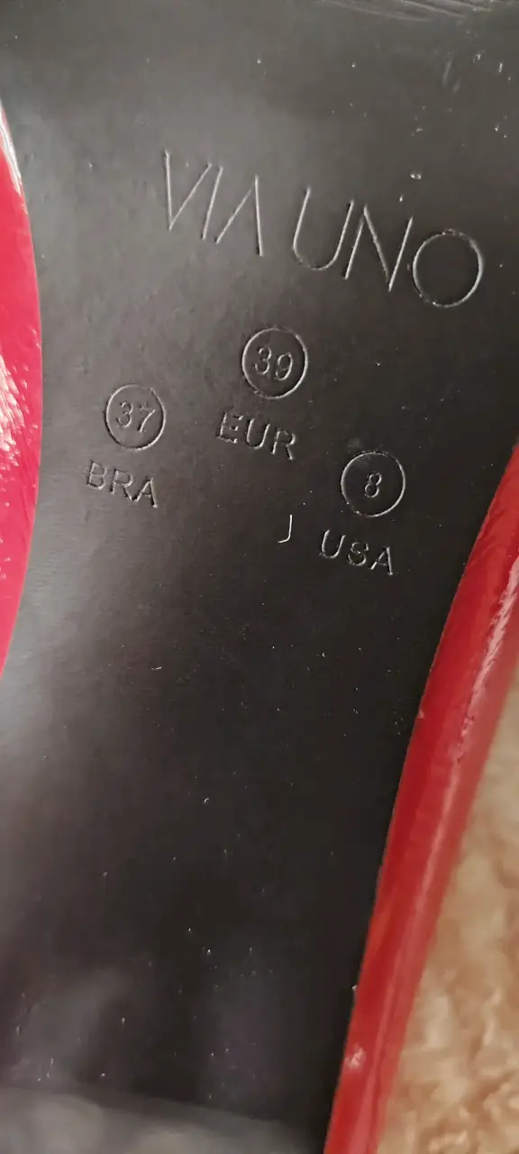Zapatos de Tacón Rojo Via Uno Elegantes - 5
