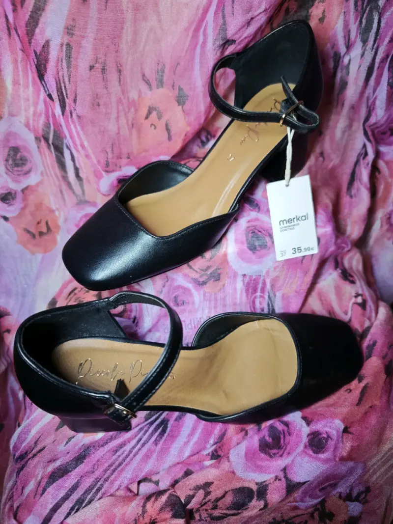 Zapatos de Tacón Negro Talla 37 - 2