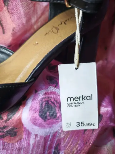 Zapatos de Tacón Negro Talla 37 - miniatura 3