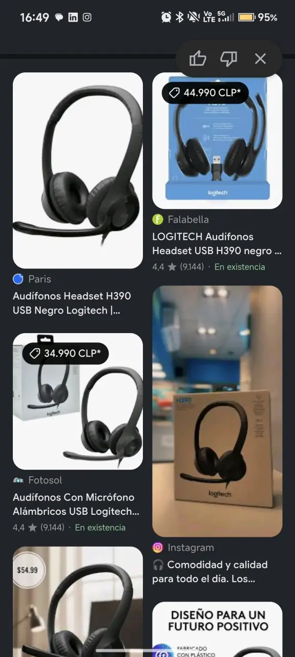 Auriculares USB Logitech H390 con micrófono - 2