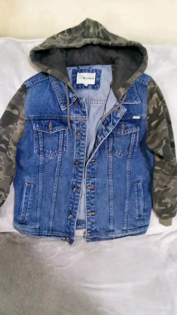 Chaqueta de mezclilla con capucha camuflada Federation - 1