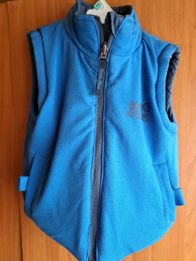 Chaqueta reversible azul para niño - 2
