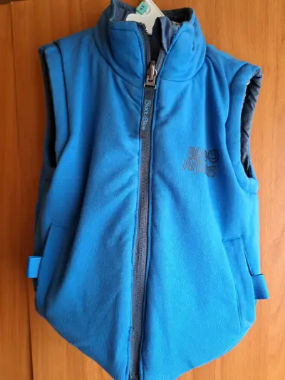 Chaqueta reversible azul para niño - miniatura 2