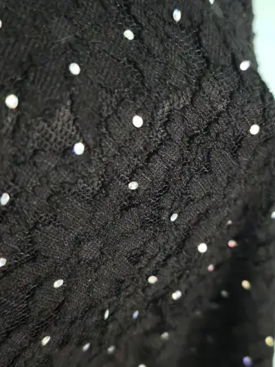 Vestido de fiesta negro y morado - miniatura 2