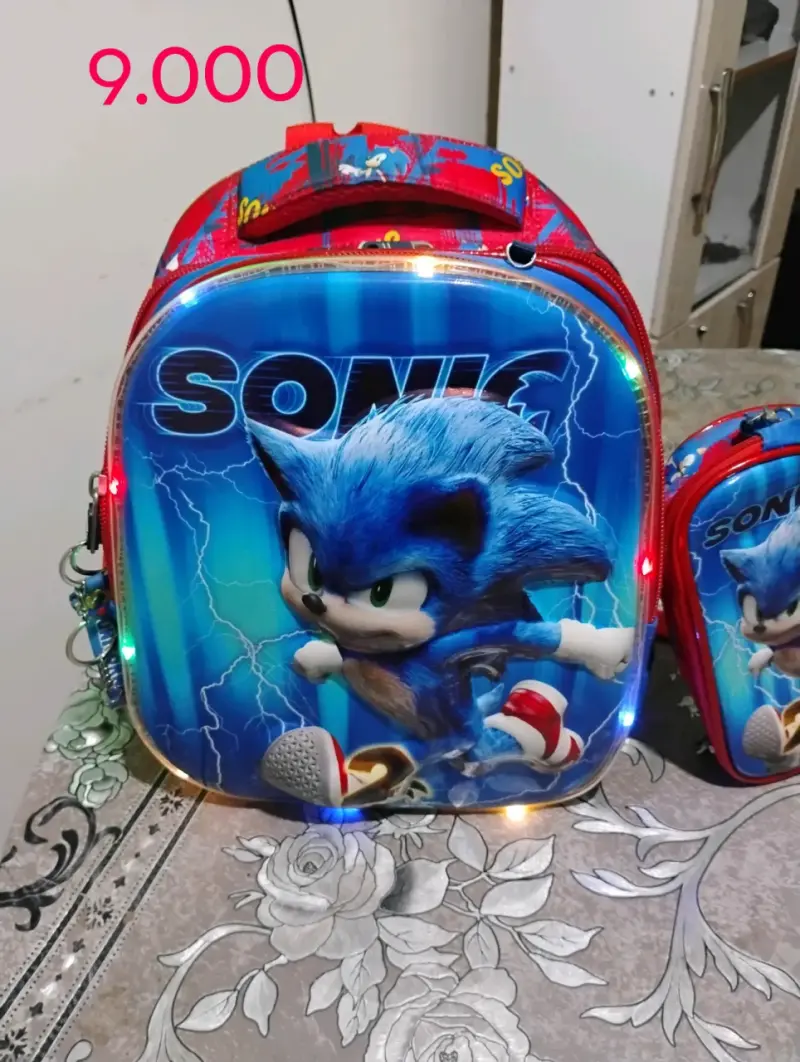 Mochila escolar Sonic con luces LED - 2