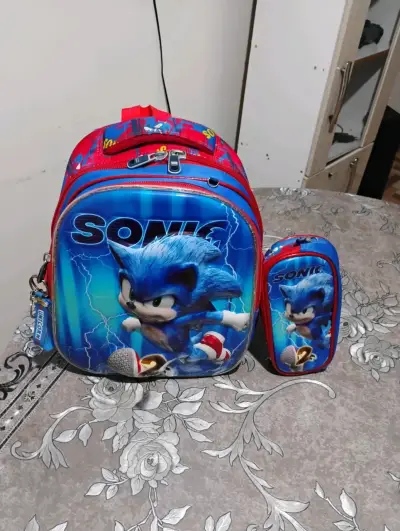 Mochila escolar Sonic con luces LED - miniatura 4