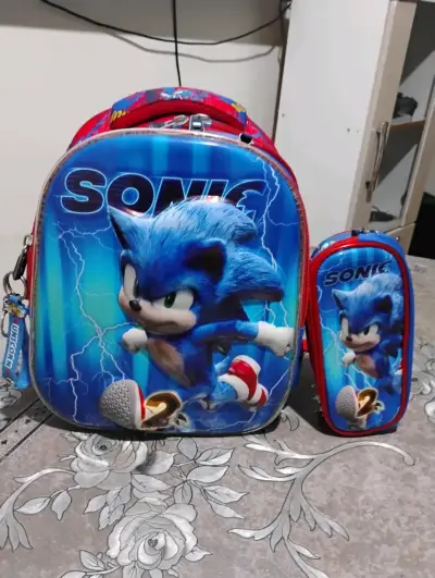 Mochila escolar Sonic con luces LED - miniatura 5