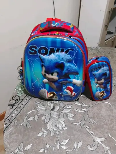 Mochila escolar Sonic con luces LED - miniatura 6