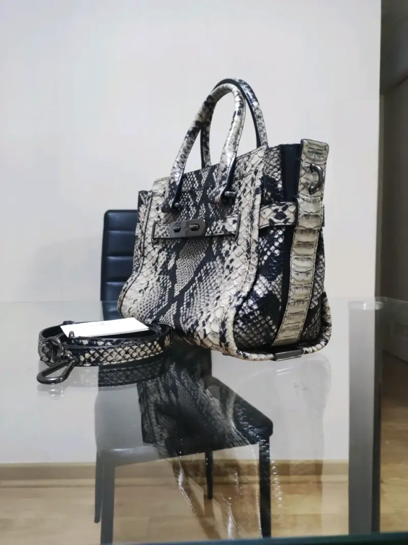Bolso de cuero estampado serpiente Coach - 3