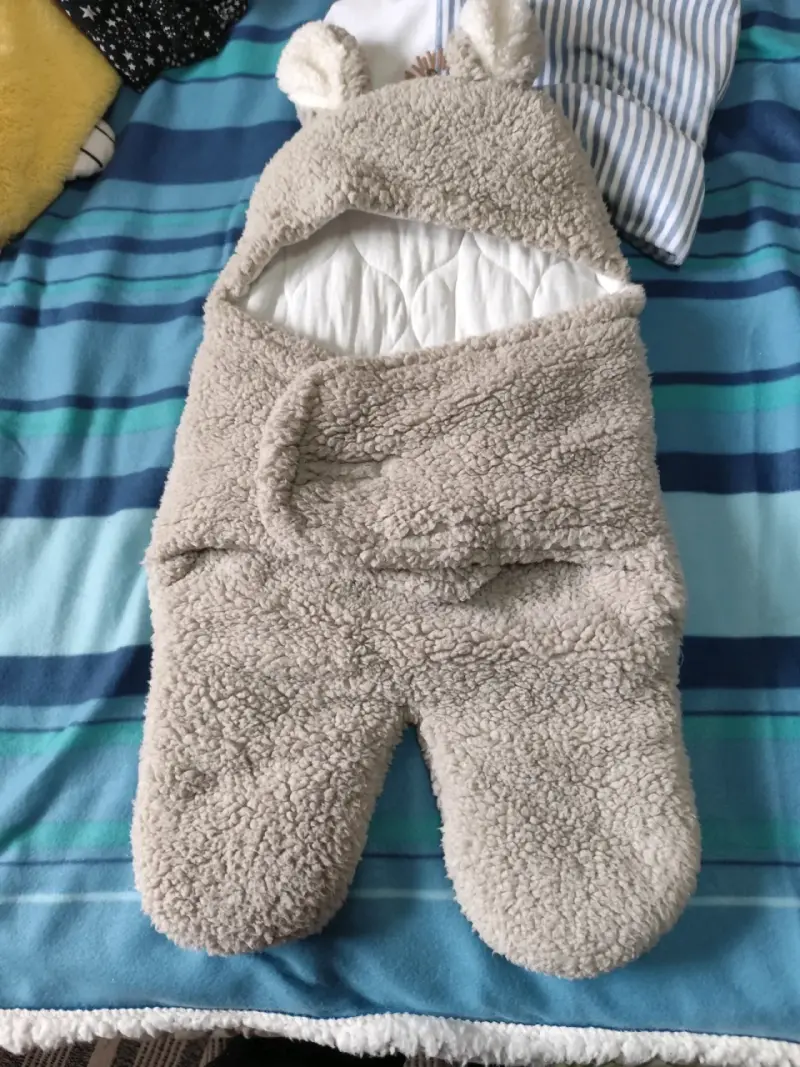 Saco de dormir para bebé con orejas de oso