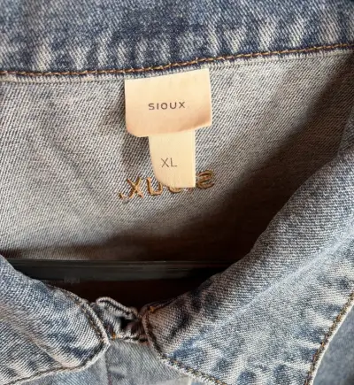 Chaqueta Crop de mezclilla azul - miniatura 2