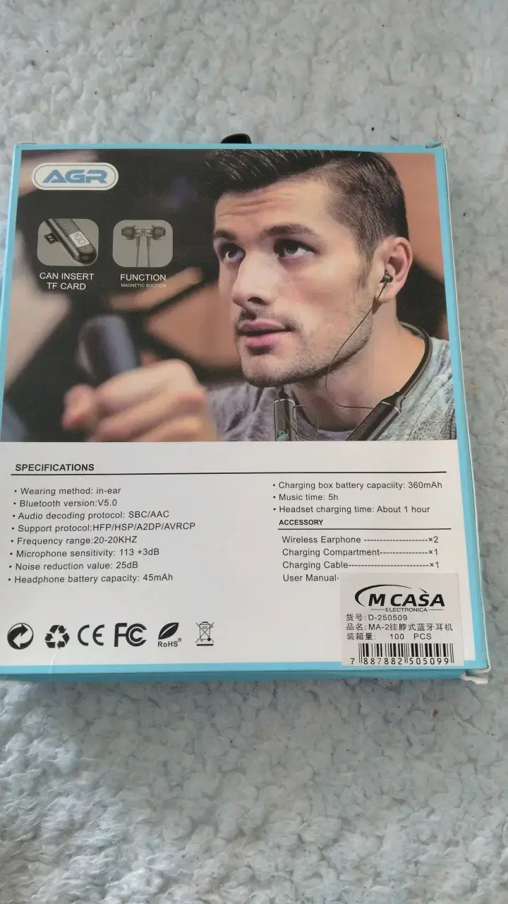 Auriculares Inalámbricos AGR con Bluetooth - 2