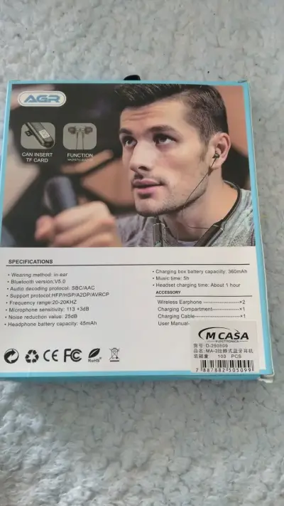 Auriculares Inalámbricos AGR con Bluetooth - miniatura 2