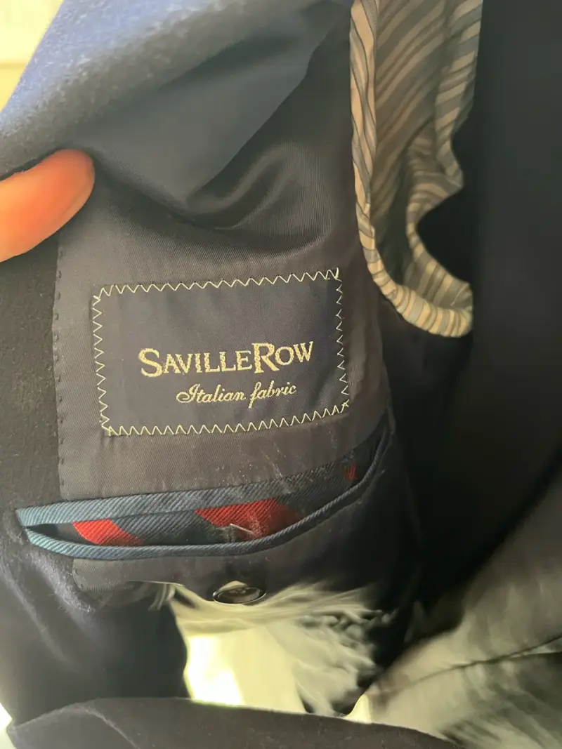 Blazer gris Saville Row de lana italiana - 2