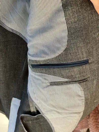 Blazer gris Saville Row de lana italiana - miniatura 5