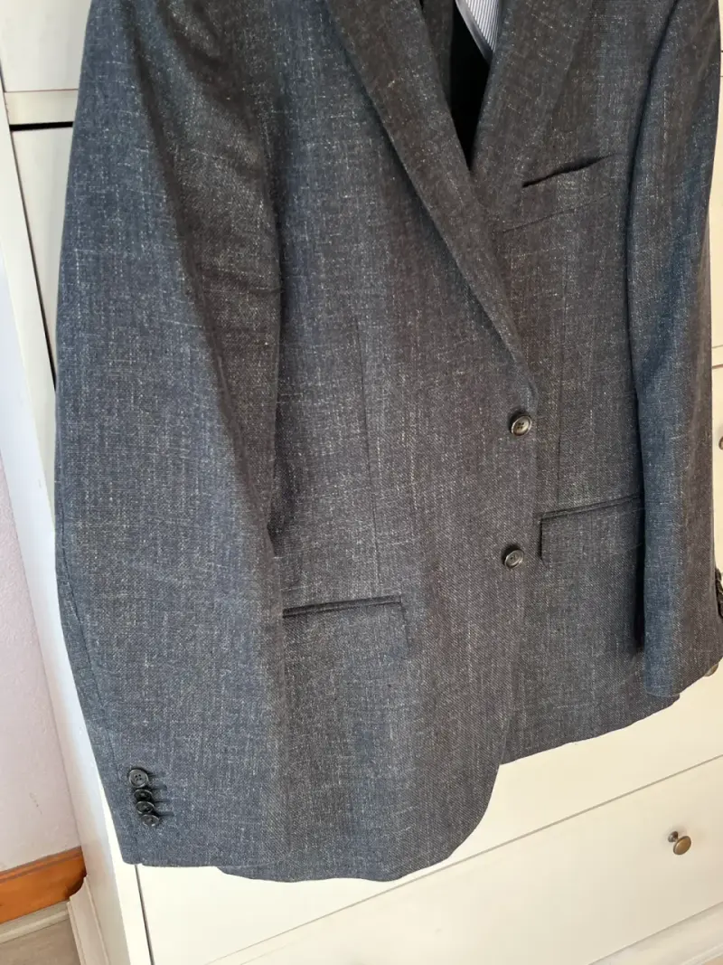 Blazer gris Saville Row de lana italiana - 6