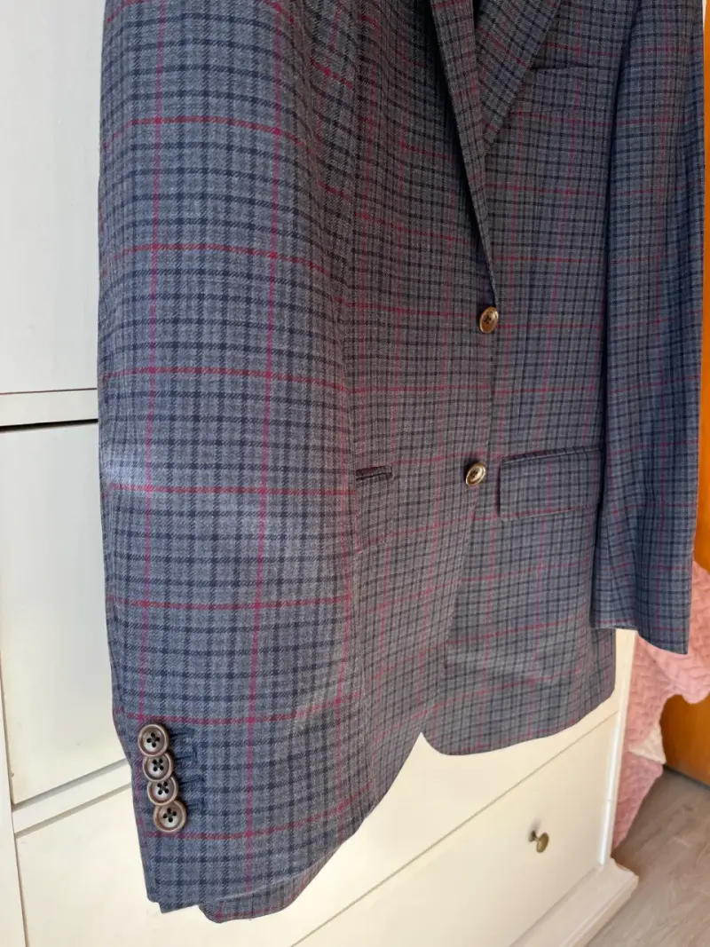 Blazer de Lana a Cuadros para Hombre - 2