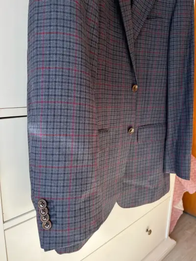 Blazer de Lana a Cuadros para Hombre - miniatura 2
